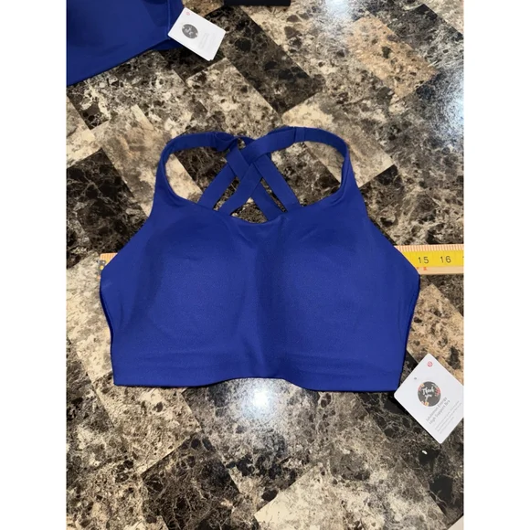 LULULEMON ENERGY HIGH SUPPORT BRA DEEP SEA BLUE SIZE 34DDD